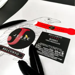 Servizio grafica Etichette con stampa Premium in Serigrafia
